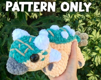 PATTERN ONLY- Bumpy Ankylosaurus Cute Crochet Plush Pattern Instructions