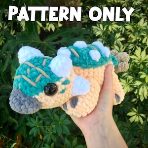 PATTERN ONLY- Bumpy Ankylosaurus Cute Crochet Plush Pattern Instructions