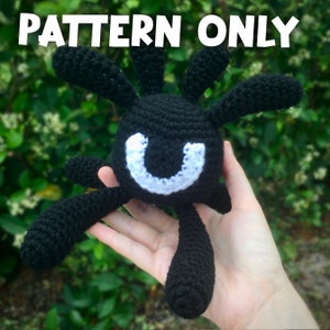 PATTERN ONLY- Phantom Crochet Plush Pattern Instructions (PDF digital download)