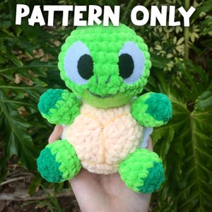 PATTERN ONLY- Turtleboy Cute Crochet Plush Pattern Instructions