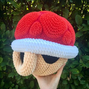 LIMITED EDITION Red Turtle Shell- Big & Soft Crochet Amigurumi Handmade Plush