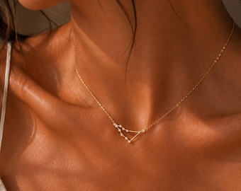Dainty Zodiac Necklace, Astrology Gifts, Constellation Jewelry, QA167