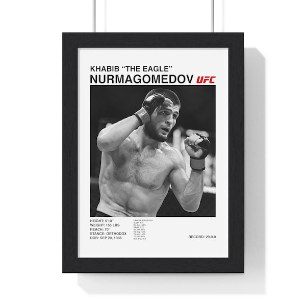 Khabib « The Eagle » Nurmagomedov UFC DIGITAL affiche art mural