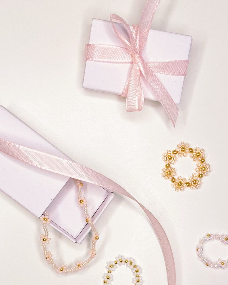 keari DAISY beaded ring, daisy, beaded ring, beaded jewelry, Miyuki/ glass beads, personalisable image 7
