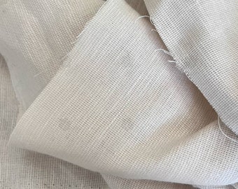 Morandi-Colored Linen Fabric, Linen Cloth, Wabi-Sabi Style, Curtain Fabric, by the Half Yard