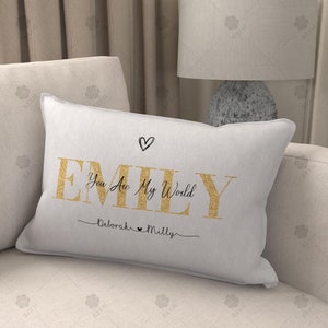 Almohadas con letras para habitaciones infantiles, almohadas personalizadas para regalar a bebés, almohadas con nombre, regalos para recién nacidos, almohadas para padres