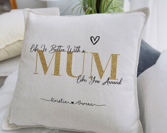 Personalized Pillowcase for Mum, Mother’s Day Gift, Custom Words Pillow