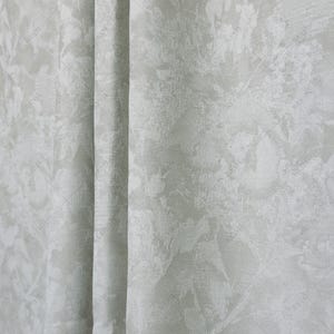 Gray Blackout Curtains, Vintage Curtains, Floral Pattern Curtains, Living Room/Bedroom Blackout Curtains, Custom Chenille Curtains