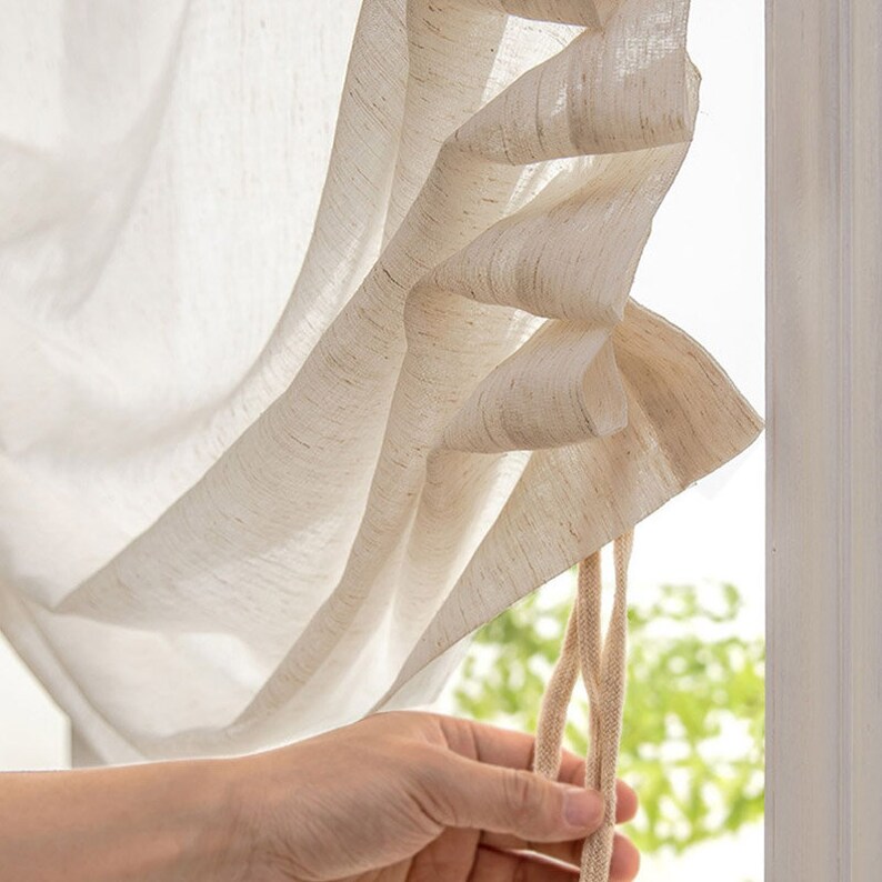 Farmhouse Pull up Balloon Curtain Adjustable Balloon Curtain Etsy