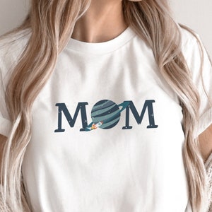 New! Mom Shirt For Baby's First Birthday, Birthday Space Shirt for Mom, Mom Space Shirt, Outer Space Shirt, Astronaut, Rocket Birthday Shirt