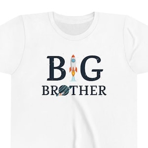 Youth Size Big Brother Shirt, First Trip Around the Sun Themed Birthday, Big Brother Announcement, Birthday Space Shirt, Birthday Outfit