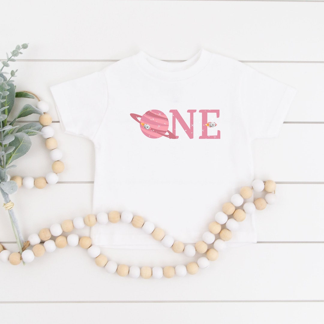 1st Birthday Shirt Girl First Birthday Shirt Birthday Space - Etsy