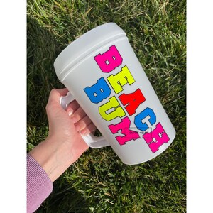 Neon Beach Bum 34 oz Mega Mug, beach bum, mega mug, beach, bum, mega, mug, 34 oz, neon, summer, tumbler, Stanley