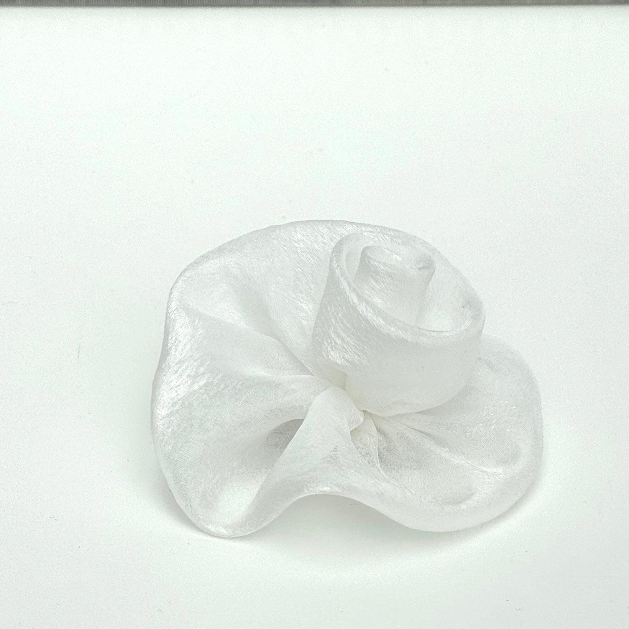 Rose and White Silk Organza Hair Accessories Amazon.com : SAWINDA White Lace Hair Bows Pink Rose Hair  main image 2