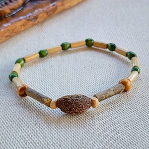 Plant Seed Boho Bracelet, Hippie Jewelry, Bracelet for Men Women, Nature Jewelry, Birthday Gifts, Handmade Jewelry
