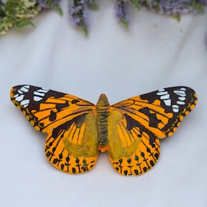 Thorn butterfly hair accessory, handmade hair clip, hair claw, gift for her