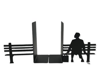 Man on Bench Bookends