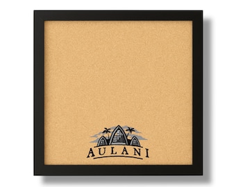 Island Resort Pin Board, Tropical Silhouette Display, Hawaiian Inspired Cork Board for Park Travelers and Pin Collectors, Frame