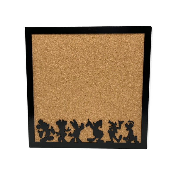 The whole gang Pin Cork board, Collector Pin Board, Theme Park, Trading Pin Board Holder, 12"x12" Size (Multiple Styles)