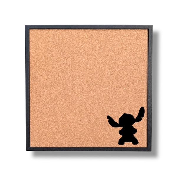 Tablero de corcho con marco de la colección de pins de Disney: silueta de extraterrestre isleño / ENVÍO GRATIS