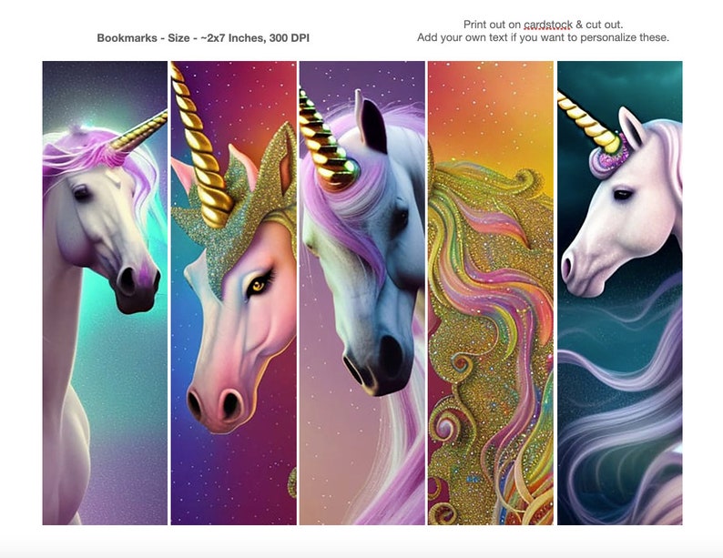 Cute Unicorn Bookmarks Printable And Editable For DIY Projects Etsy cute-unicorn-bookmarks-printable-and-editable-for-diy-projects-etsy