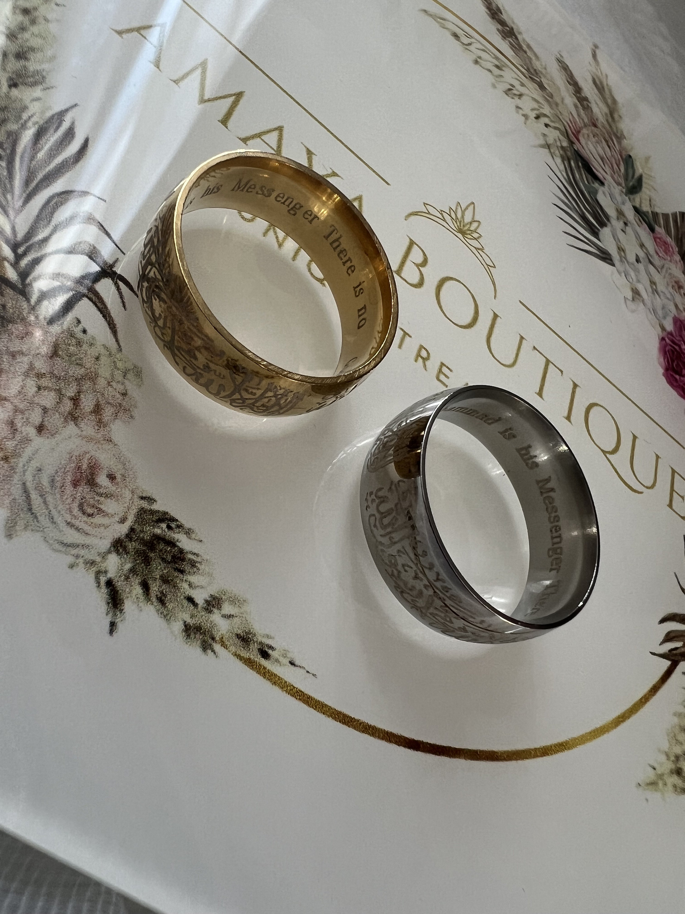 Fake Hafada Rings Shahada Ring | Islamic Gifts | Eid Gifts | Muslim Gifts | Islamic ...