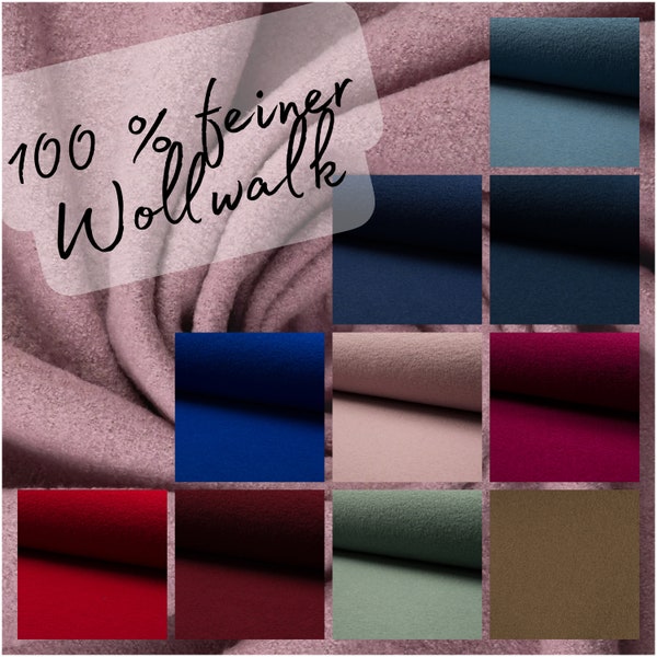 Walkloden & Walkstoffe - 100% feine Wolle - VIELE FARBEN - schneller Versand-