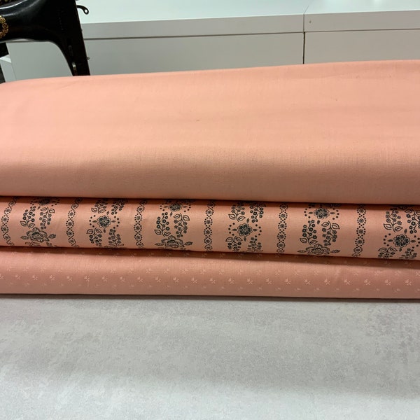 High quality traditional costume fabrics series Romantico *salmon*, express shipping, for dirndl fabrics, traditional costume fabrics, pocket fabrics