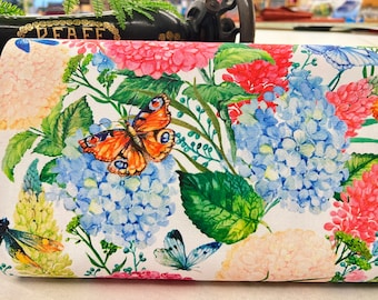 Canvas - large flowers - perfect fabric in great colors, for bags, decoration or sewing projects in the decoration area (cushions)