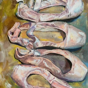 If the Shoe Fits, Walk in it til Your High Heels Break (Pointe Shoes on Tarnished Silver I)
