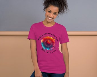 Unisex t-shirt, Total Solar Eclipse 2024, April 8th 2024, Astronomy Gift, Eclipse Souvenir, Viewing Outfit, Celestial T-shirt, Eclipse Event