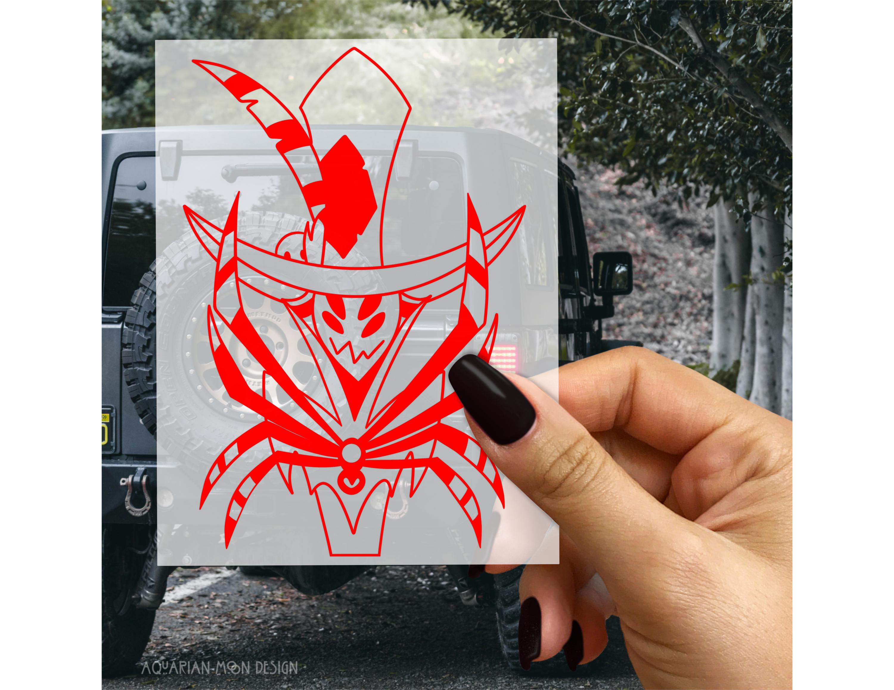 Zestial Hazbin Hotel Car Decal | Permanent Vinyl Sticker - Etsy