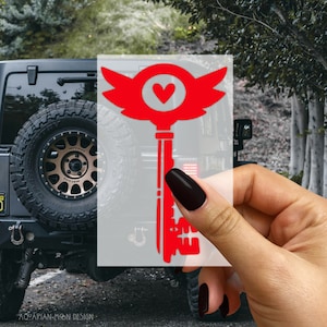 Car Vinyl Decals | Vinyl Sticker | Vinyl Transfer | Car Decal | Hazbin Hotel Key Decal