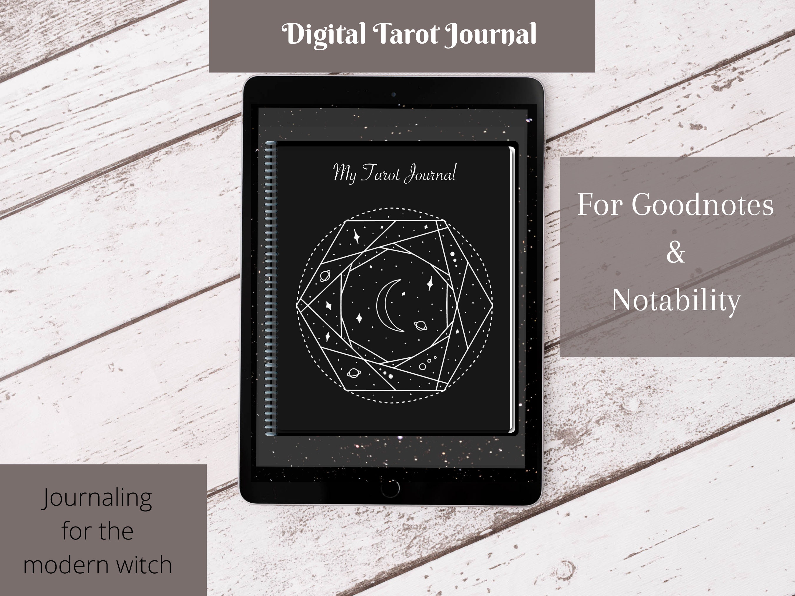 Digital Tarot Sunday Start Goodnotes Notebook Lenormand - Etsy