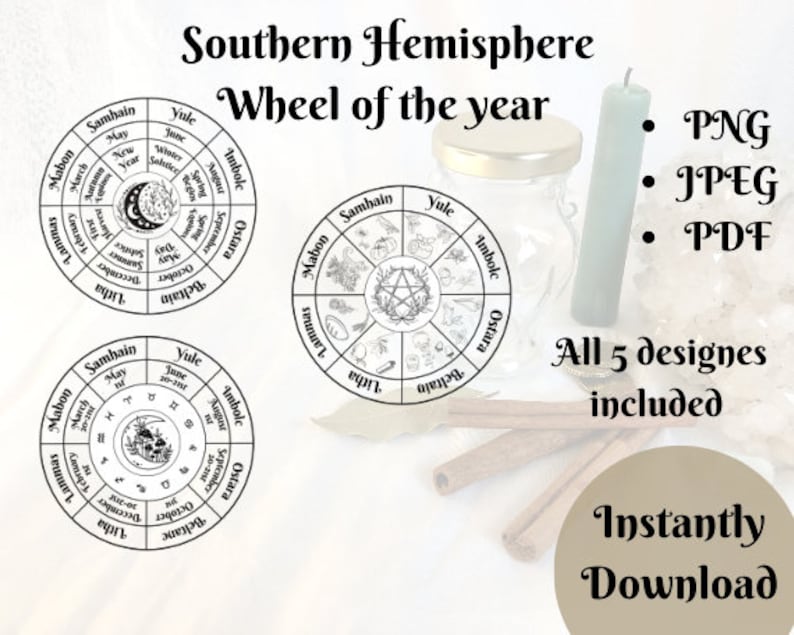 Pagan Wheel of the Year Southern Hemisphere, Wiccan Holidays, Yule