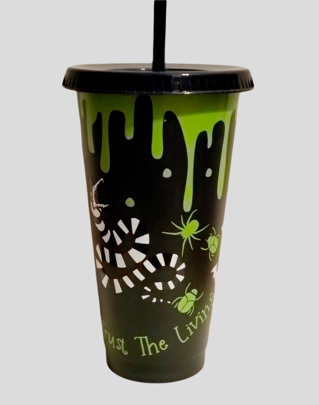 Beetlejuice Cup Tumbler Cup Goth Cup Gothic Cup Etsy