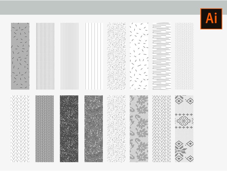 50+ Illustrator Fashion Trims Collection: Patterns and Textures for ...