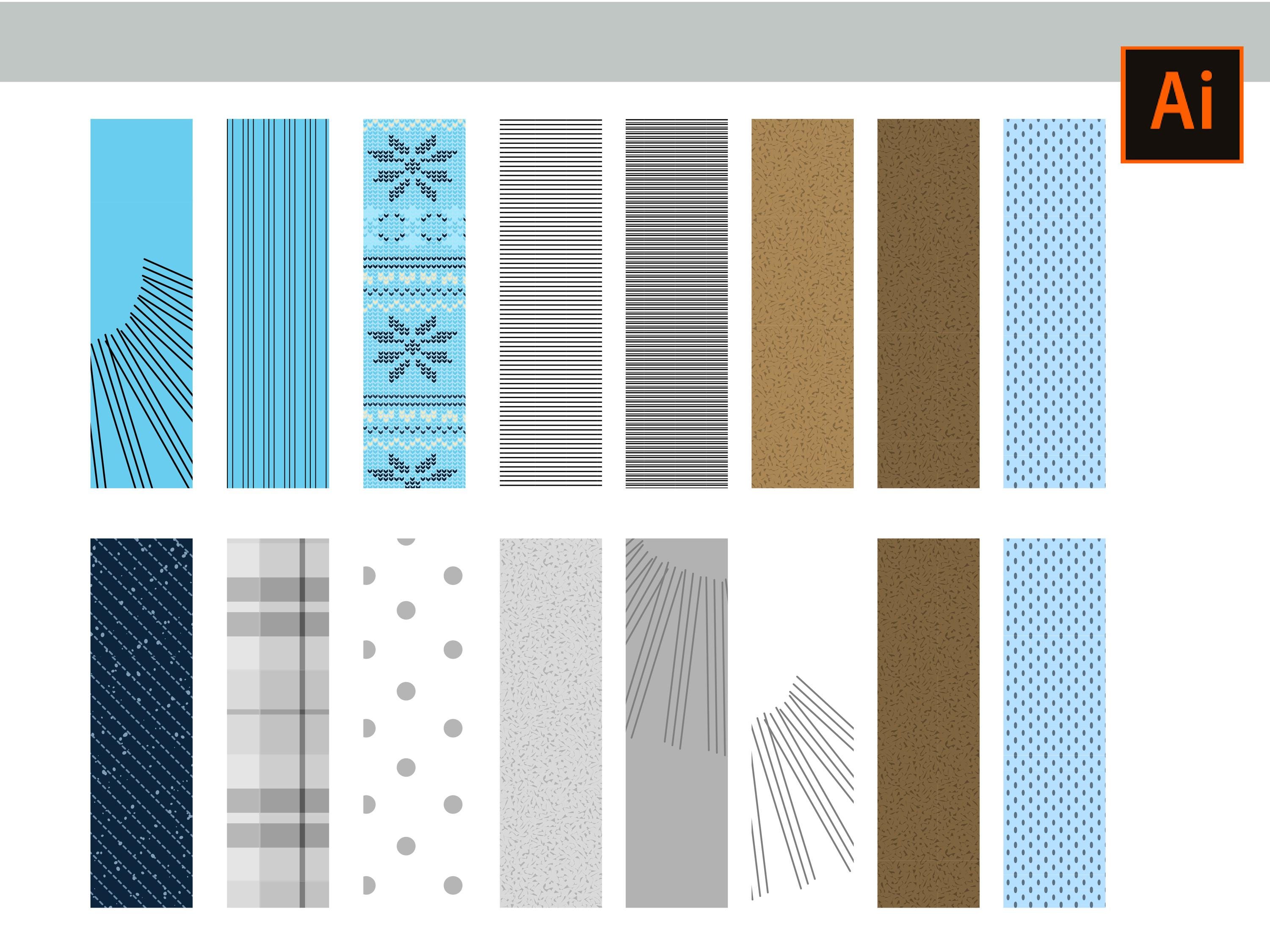50+ Illustrator Fashion Trims Collection: Patterns and Textures for ...