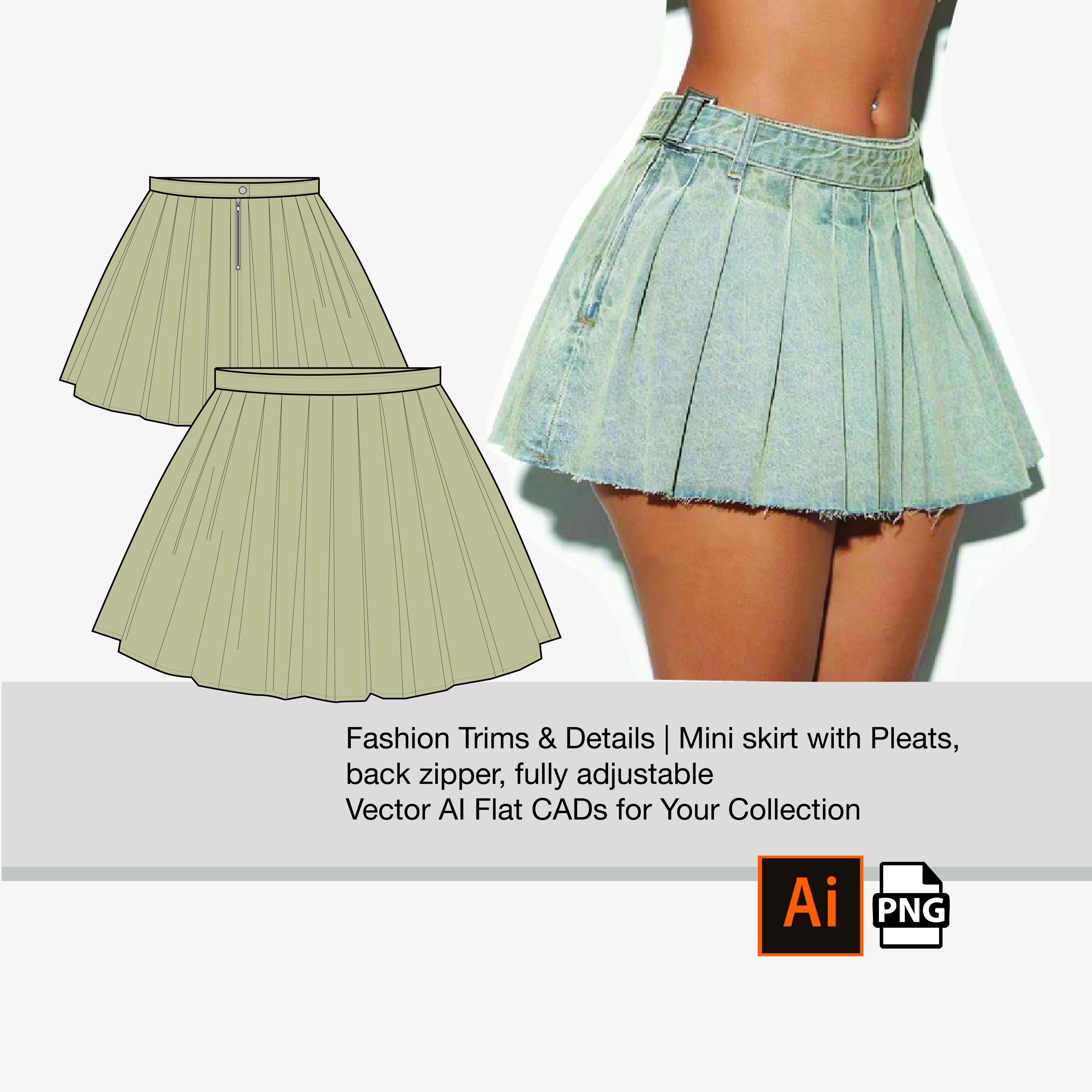 Micro Pleated Skirt - Etsy