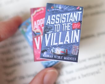 Handmade MINI Assistant to the Villain Series Books (set of 3 mini books) fantasy books, romance book, Miniature, contemporary romance