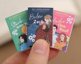 Handmade MINI The STEMinist Novellas Books (set of 3 mini books) Miniature tiny Under One Roof ali hazelwood romance contemporary below zero
