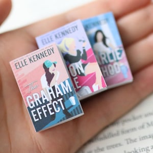 Handmade MINI Campus Diaries Series Books (set of 3 mini books) | TBR books, romance Miniature,  books reader The Graham Effect Elle Kennedy