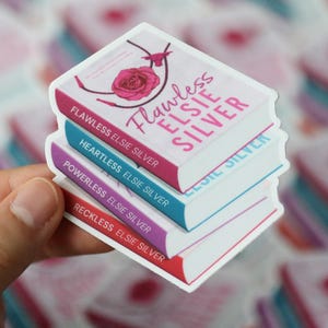 Chestnut Springs Book Stack Sticker | gift laptop decal planner water bottle waterproof stickers books bookish romance flawless Elsie Silver