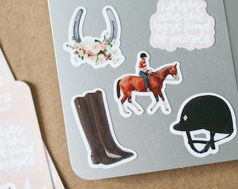 Mini Horse Stickers | gift idea horsegirl, horse, equestrian, horeses, horse gift idea, cute, cowgirl sticker, mini stickers