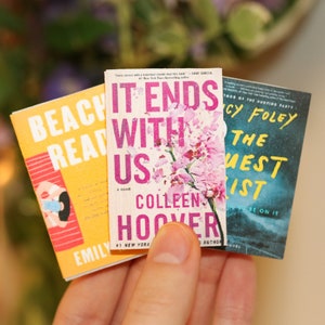 Custom Small Books Handmade | TBR jar, miniature, tiny books, customizable books, small novels, choose your own, tbr, booktok, mini books