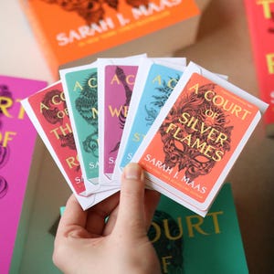Mini-cartes de couverture de livre ACOTAR (jeu de 5 mini-cartes) | Carte d'anniversaire, lecteur de remerciements choisissez votre propre cadeau esthétique, mignon, sara j maas