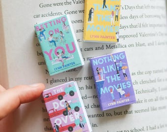 Handmade MINI Lynn Painter Books (set of 4 mini books) better than the movies, the do-over, romance, Miniature, tiny books, booktok