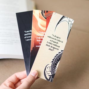 Fourth Wing Empyrean Inspired Bookmarks | reading tracker tiny book journal bookish reader booktok fantasy romantasy bookmark rebecca yarros