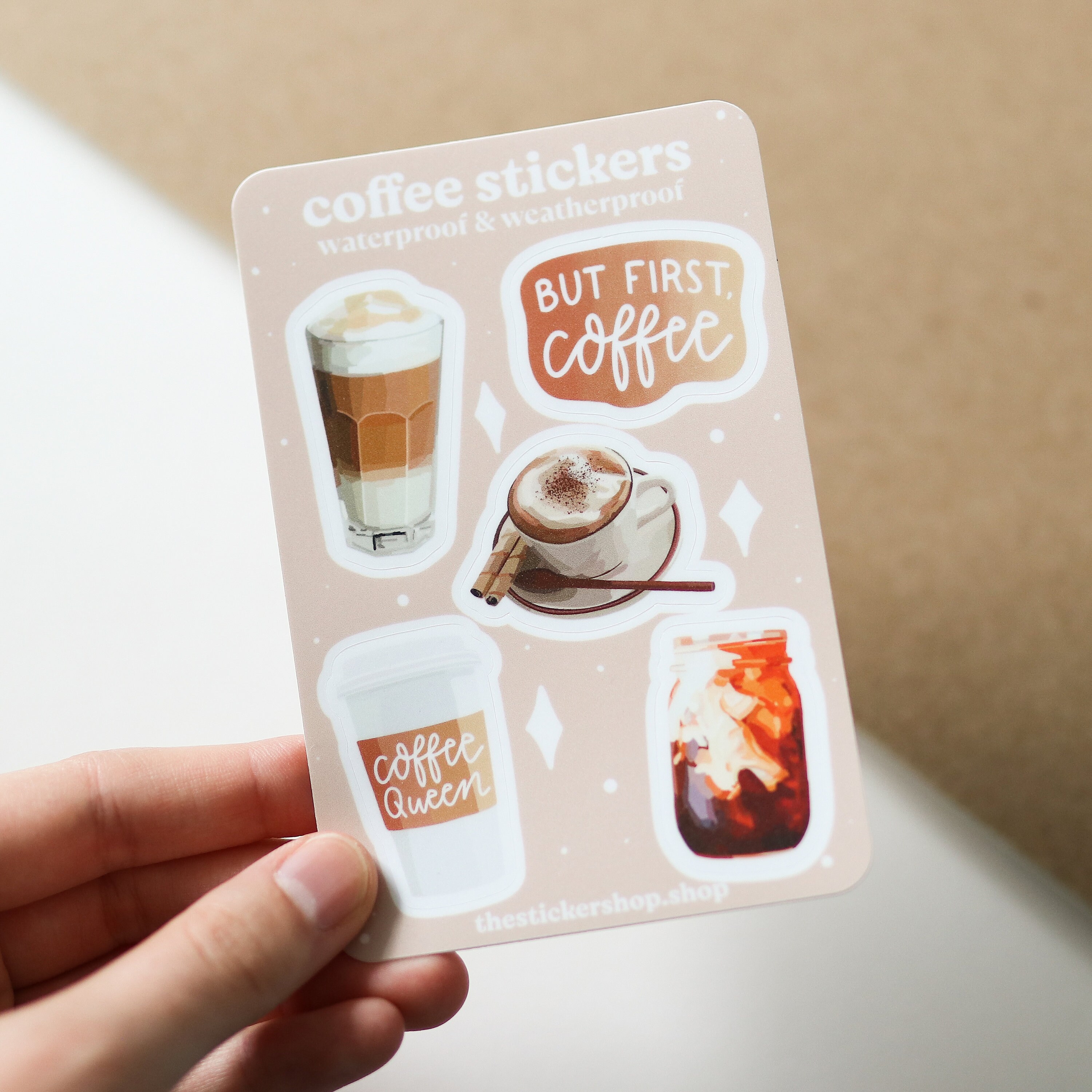 Mini Coffee Stickers | Waterproof, Gift Idea, Sticker Sheet ...