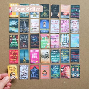 CUSTOM Mini Book Cover STICKERS | reading tracker, tiny book stickers, customizable books, reading journal, small novels, choose your own